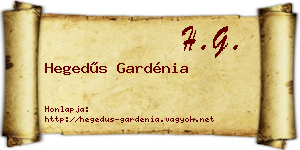 Hegedűs Gardénia névjegykártya